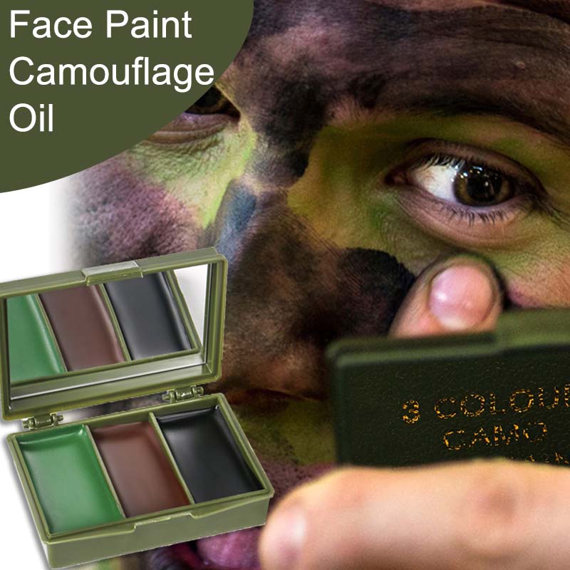 3 Colors Camouflage Face Paint - Camo Face Paint recension och pris