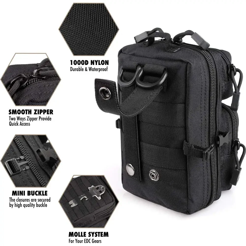 Mini Molle Utility Pouch, EDC  - Outdoor Hunting Gear Storage recension och pris