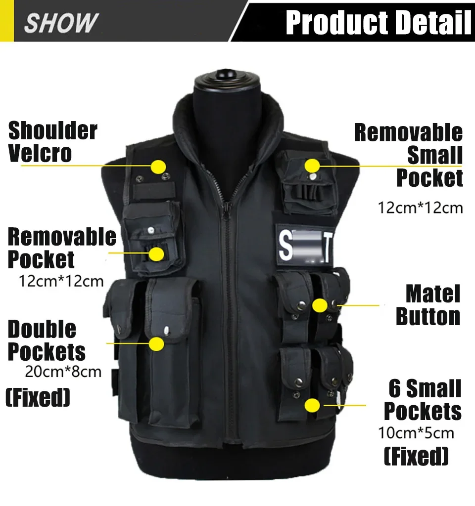 Multi Pockets Tactical Vest Hu - Hunting Outdoor Game recension och pris