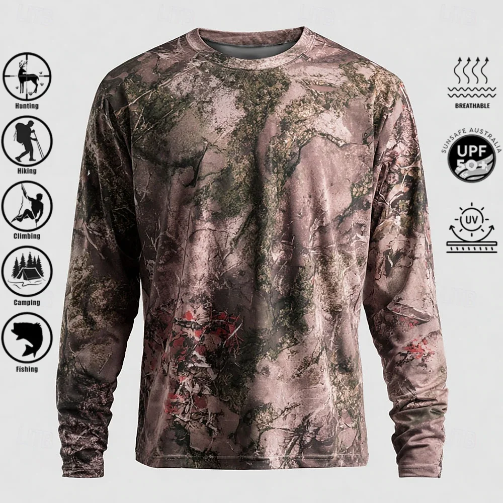 Men Long Sleeve T-shirt Polyes - Outdoor Hunting Prints recension och pris