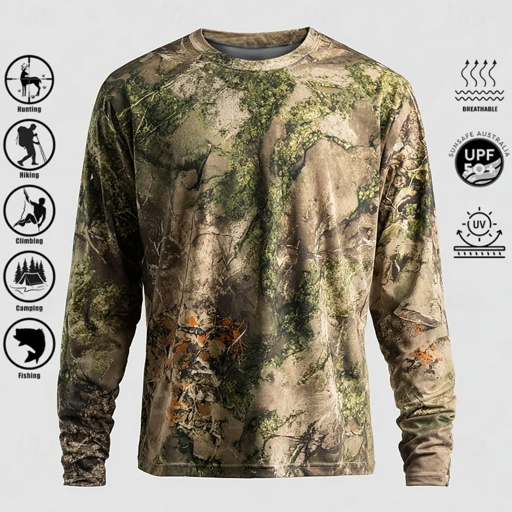 Men Long Sleeve T-shirt Polyes - Outdoor Hunting Prints recension och pris