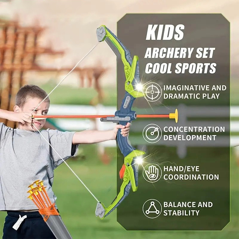 Bow and Arrows for Children Ki - Outdoor Hunting Games For Kids recension och pris